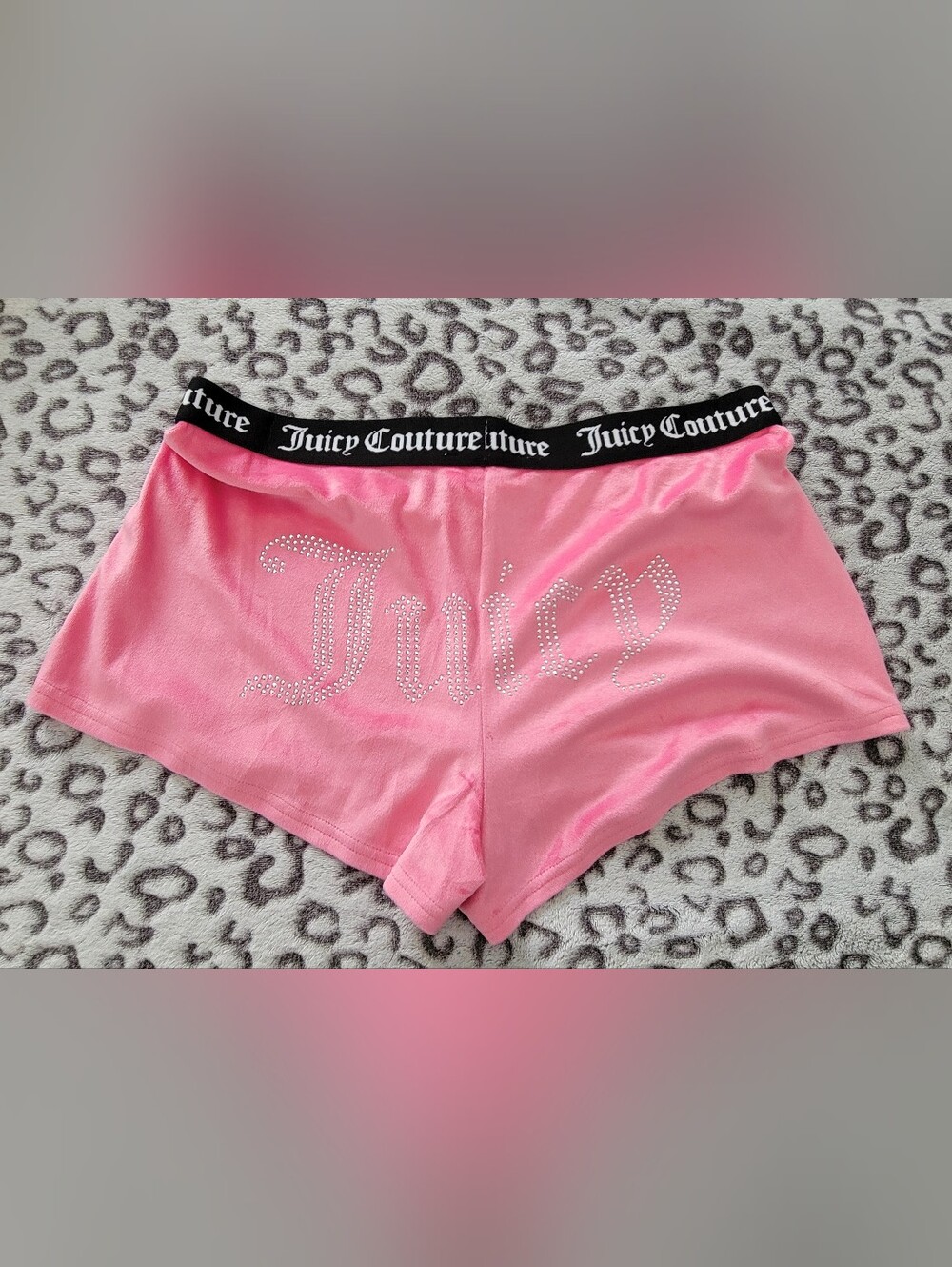 Juicy Couture Pink Velour Shorts